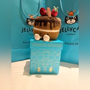 Jellycat Glacy Chocolate Cake - Harrods Exclusive - NWT